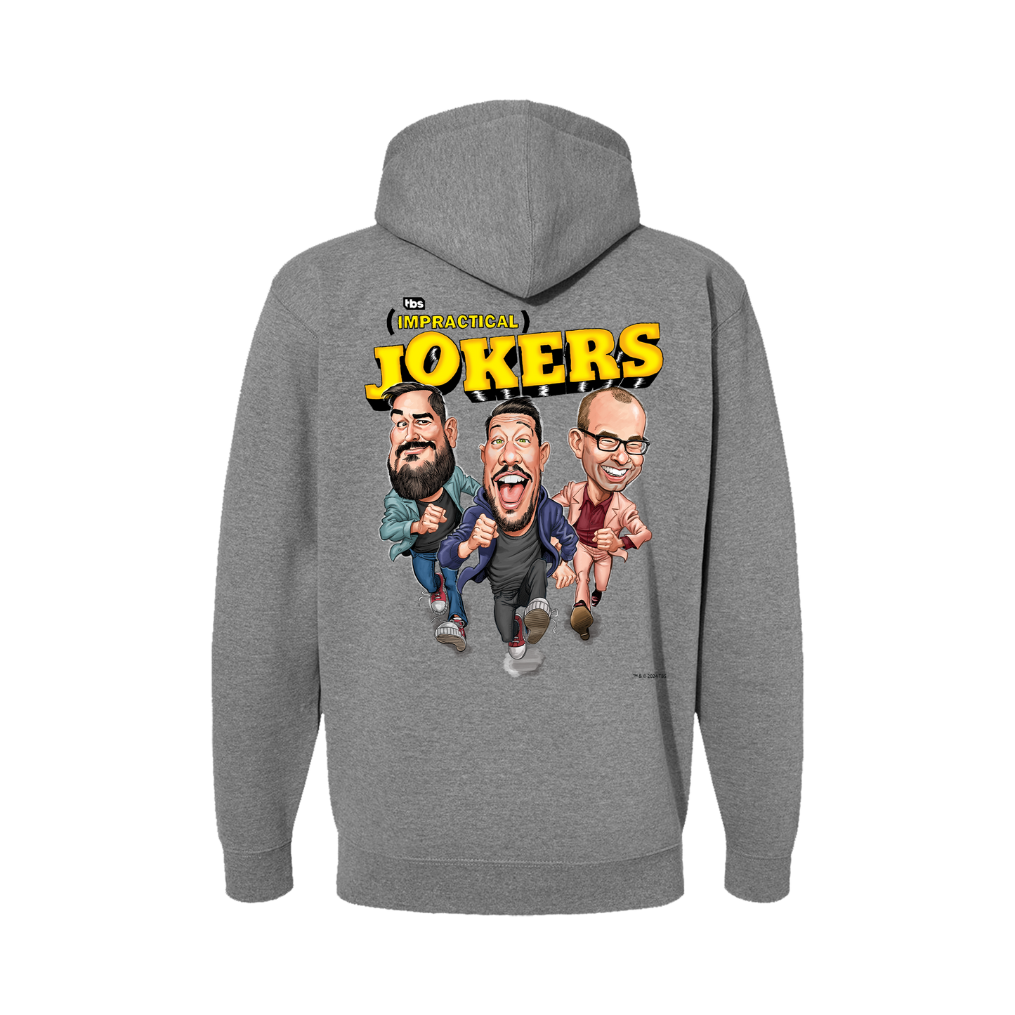 Cartoon Grey Zip Up Hoodie