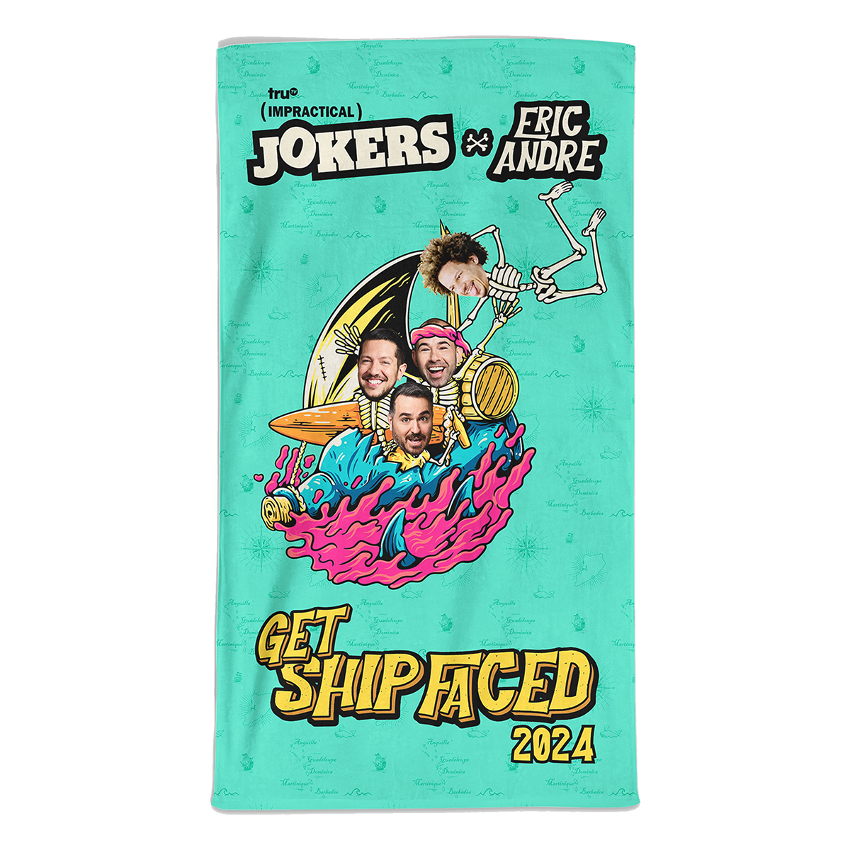 Get Ship Faced Beach Towel